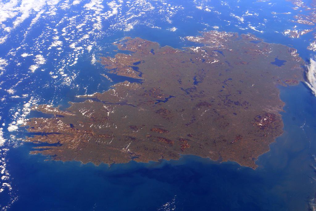 #HappyStPatrickDay with best wishes from the #E43 crew! From space you can see the “Emerald Isle” is very green!