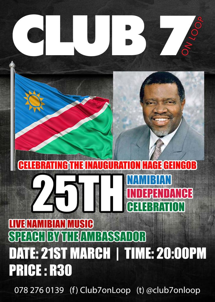 Barakaville's tweet photo. Namibian independence day celebration this Saturday!!! Ya dig!?!? http://t.co/E7YXbIkCbi