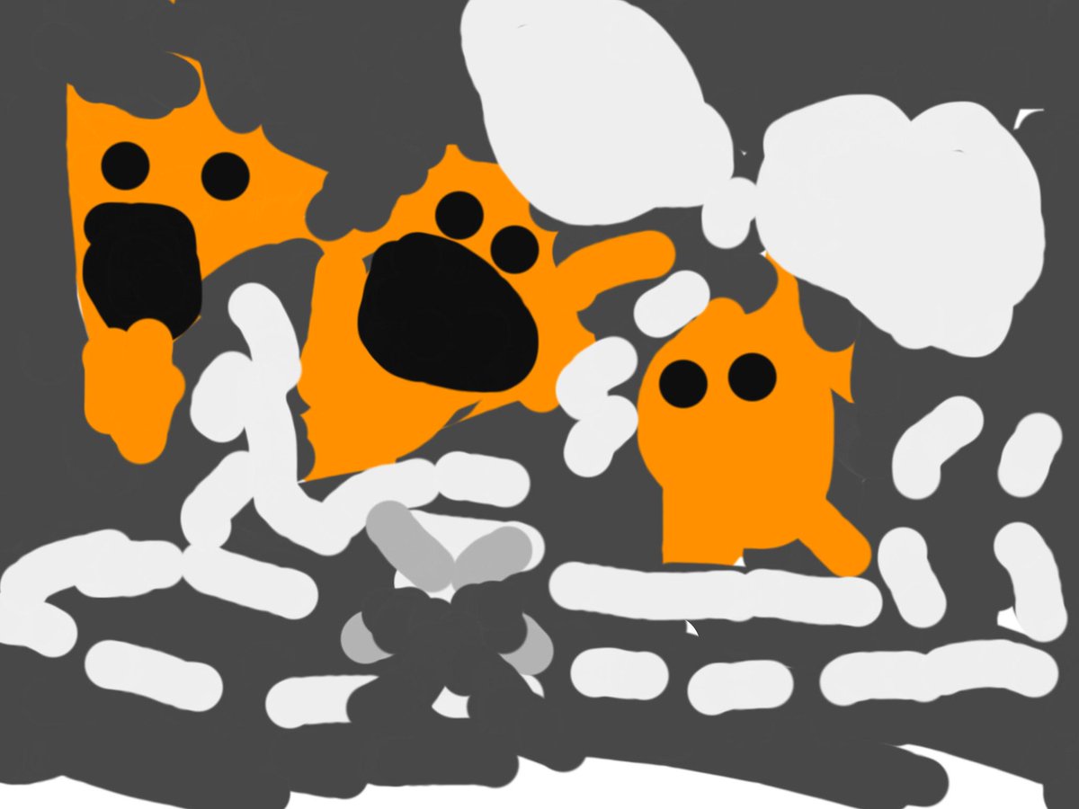 @areynoldsbooks <a href="/itspeterbrown/">peter brown!</a> Kindergarten interpretation of Creepy Carrots using #DoodleBuddyapp...nice work, eh?!