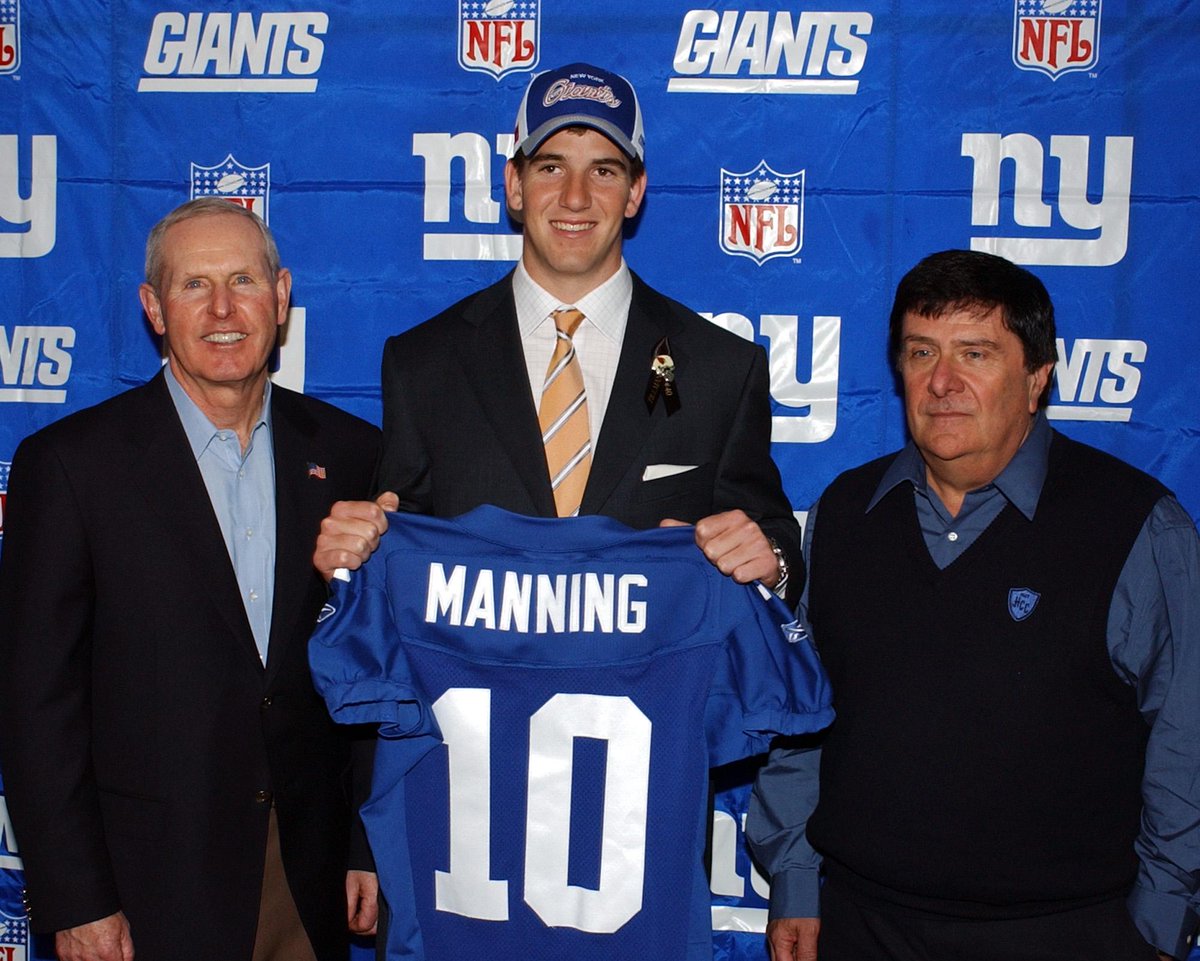 Dan_Salomone's tweet photo. Where does Eli Manning rank among quarterbacks drafted No.1 overall? Read: http://t.co/3SGzz0JQG3 via @Giants #NYG http://t.co/st3TzfVQw1