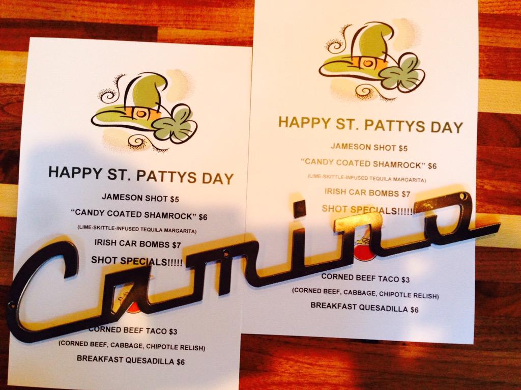 CaminoCLE's tweet photo. Have a safe and happy St Patty's Day CLE! @DowntownCLE @LMLifeCleveland @WarehouseCLE @CLEwarehouse #cornedbeeftacos http://t.co/Eci8Ew8fh3