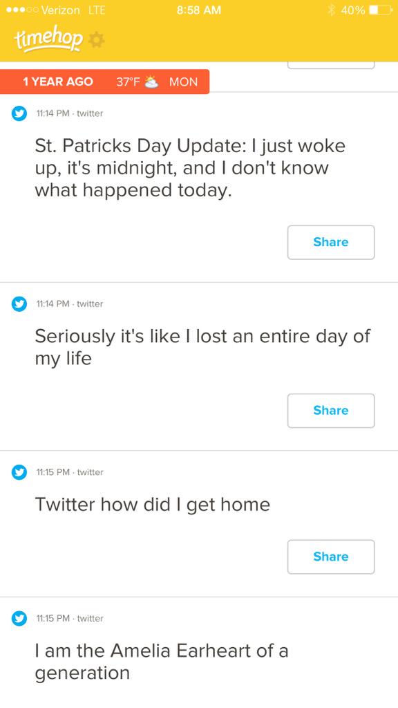 alhanna92's tweet photo. Twitter, never forget. #stpatricksday2014 #ameliaearhartofageneration #RIPalex http://t.co/zmK2FculuD
