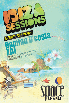 _IbizaSessions's tweet photo. Your in for some true funky floor fillers next Monday with special guest DJ @DamianDcosta @Space_Sharm http://t.co/7J4KqqXAPj