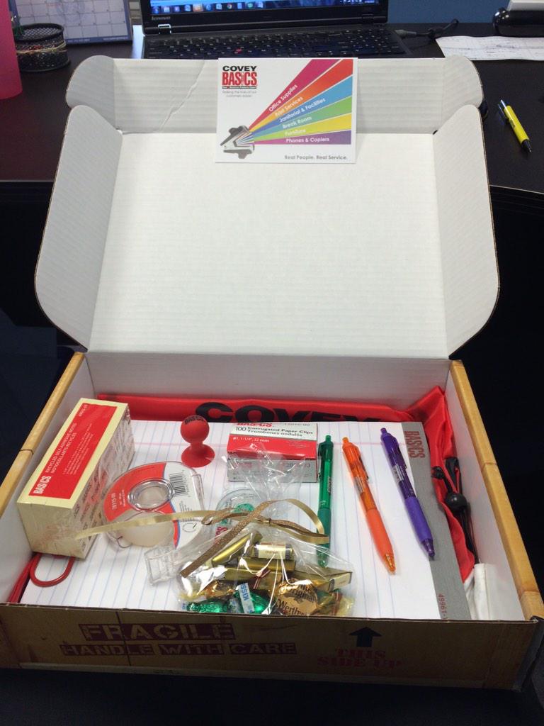 Thanks to <a href="/CoveyBasics/">Covey Basics</a> for the little thank you package this morning!