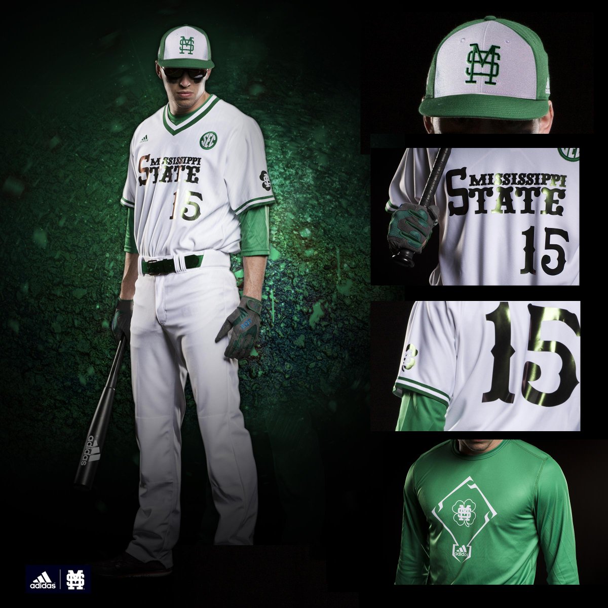 adidas mississippi state baseball jersey