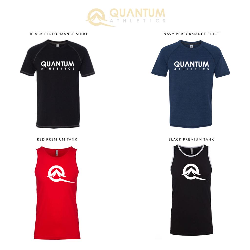 Today is our official launch! 

Get your hands on our Black/Navy Performance Shirts and our Red/Black Tanks.