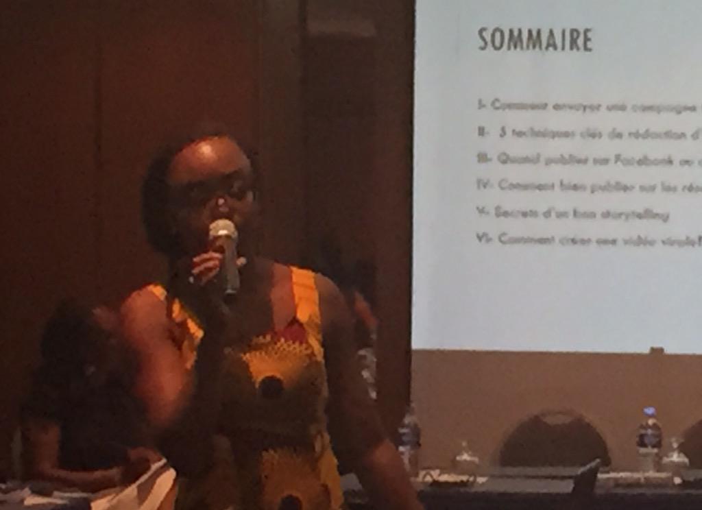 NDItech's tweet photo. #ElecTech15 getting hands-on with @EdithBrou, top blogger in #CotedIvoire http://t.co/PLM3Qxq4ul