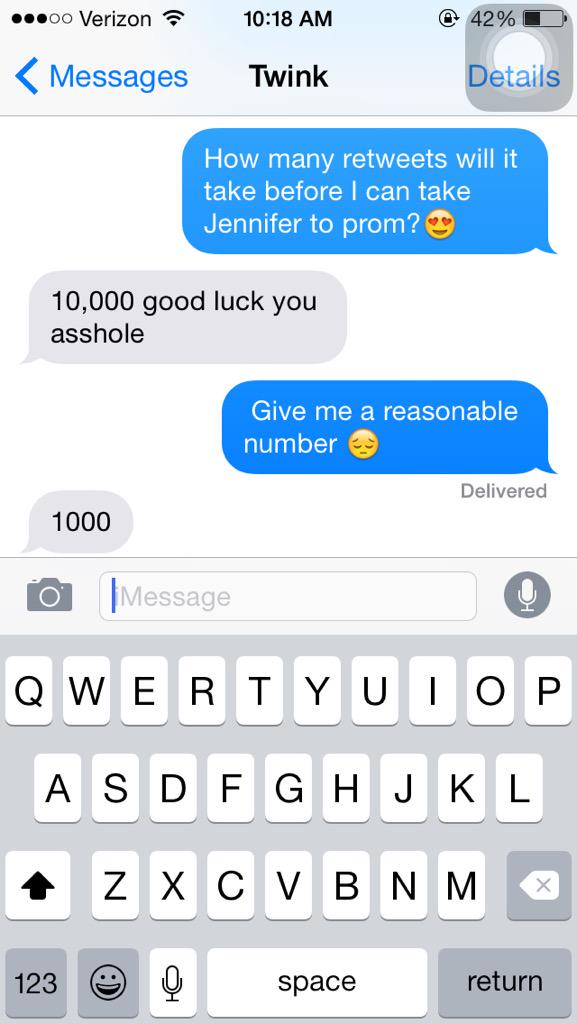 hudd1N's tweet photo. Everyone pls help. I need 1000 RTs to take this dime to prom. 🙏 http://t.co/Mh3PdIVRAk