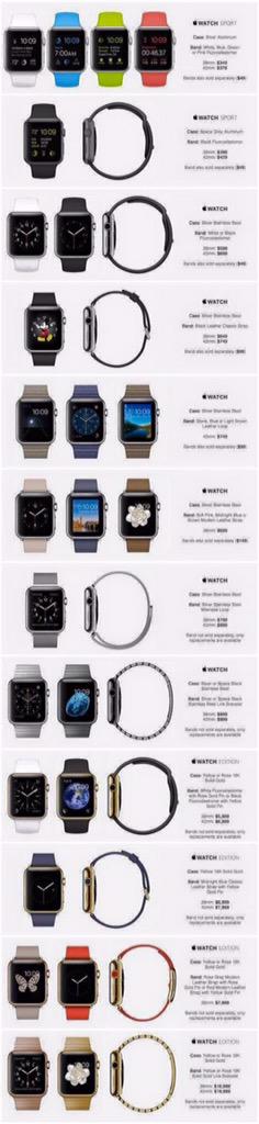 T1Ny3reEzZ's tweet photo. Apple Watch and prices #applewatchprice #applewatch #AppleWatchEvent #Watch #Apple #Montre http://t.co/lr4ZDwZzhG