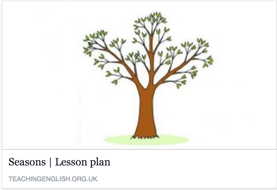 TeachingEnglish's tweet photo. #Spring #Primary #LessonPlan: Learners look at different features of the seasons http://t.co/FCoz0svTP6 http://t.co/La05zOtf03