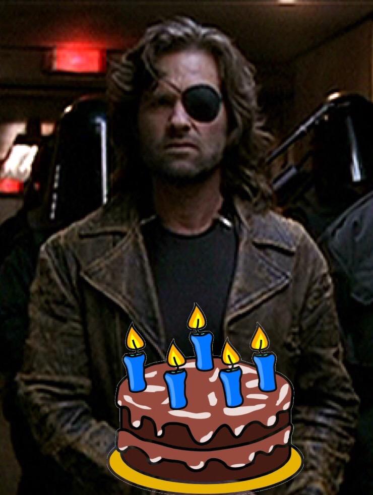 Proud to share a birthday with Snake Plissken! Happy birthday Kurt Russell. \"Follow the orange line!\" 