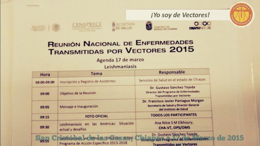 VectoresGro's tweet image. Y comenzamos la Reunión Nacional de Enfermedades Transmitidas por Vectores 2015