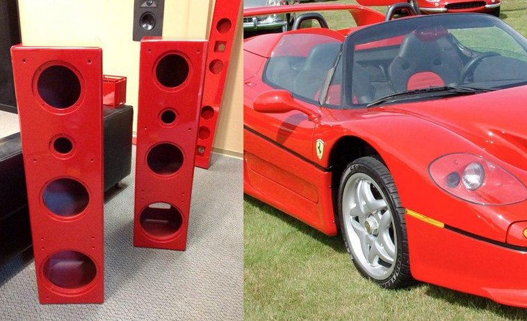 Audioonetech's tweet image. Ferrari Inspired Speakers #TransformationTuesday #AudioOne #SmartHome #CustomHome