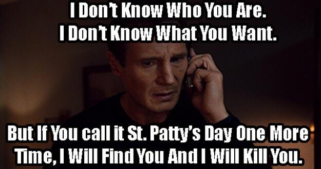 danarthurjones's tweet photo. Remember, when drinking your Guinness today, it's Paddy not Patty. #youhadonejob #HappyStPatricksDay @BostonPours http://t.co/pDRw24NDre