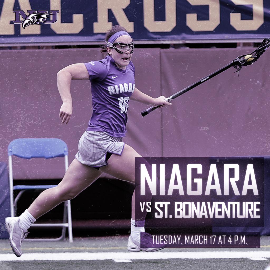 NUPurpleEagles's tweet photo. GameDay! @NiagaraWLAX plays St. Bonaventure in their home opener at 4 p.m. #BelieveNU http://t.co/cQKAHzc6ad