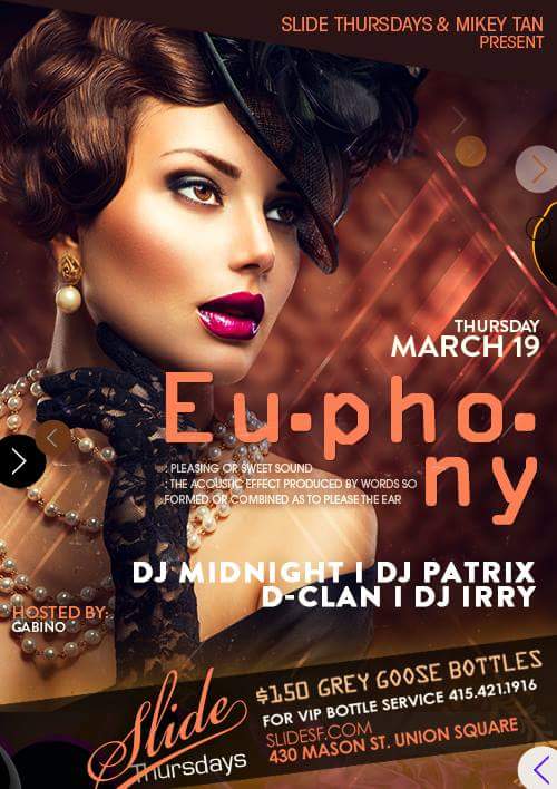gabino415's tweet photo. Euphony at Slide SF! http://t.co/iJYHh0fLJQ