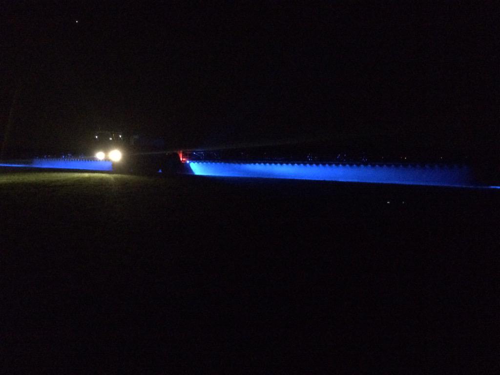 Jan__Berend's tweet photo. LED lampen van #Comatra getest op de #Agrifac #Condor en wat geeft dat een perfect zicht op de spuitdoppen. http://t.co/CZUrGgXeLb