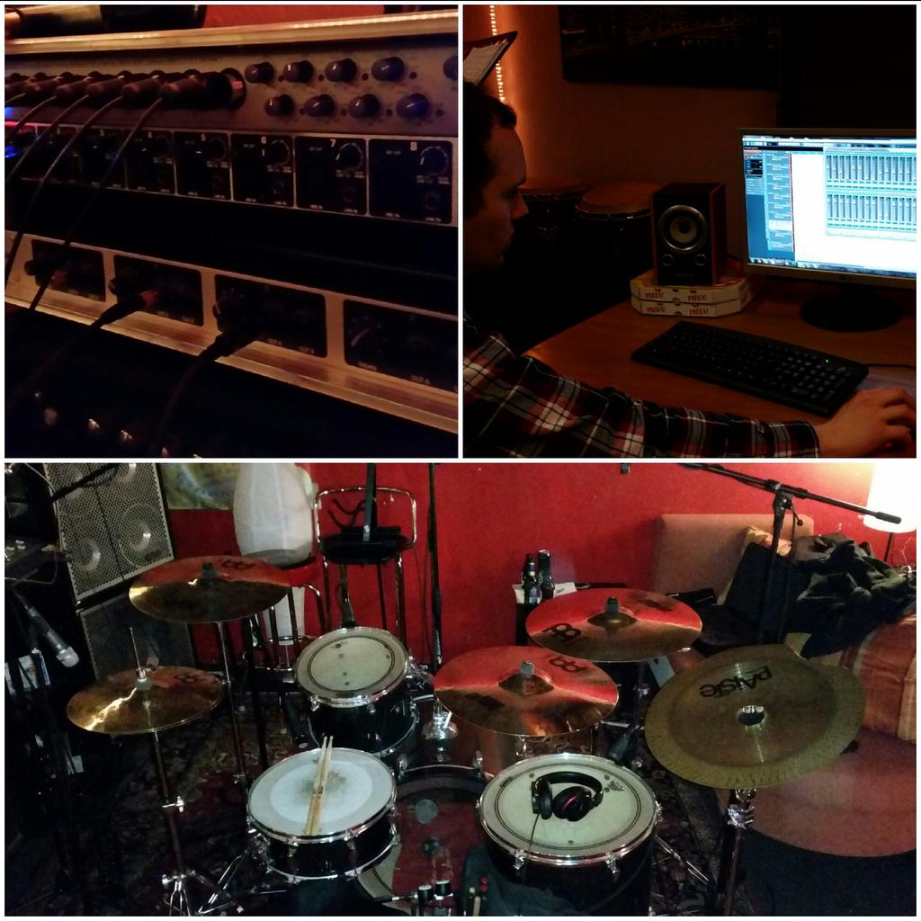GreenCityM's tweet photo. After long songwriting sessions we finally started recording our demos for the upcoming record! Stay tuned! http://t.co/Vqjhc52drm