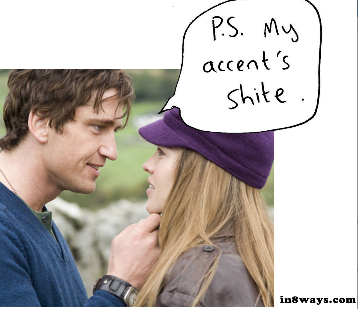 In8Ways's tweet photo. Remember #RyanGosling's terrible Irish accent in #psiloveyou? 
http://t.co/2CWv0ezrVS  Happy #StPatricksDay http://t.co/1235oZEyJP
