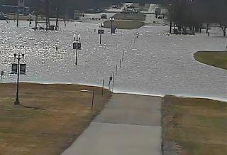 louisvillewater's tweet photo. Photo of River Rd #flooding. View from Louisville Water Tower security camera @ approx 11:30a. Water-#BetterInAGlass http://t.co/w4NdIWsEvv