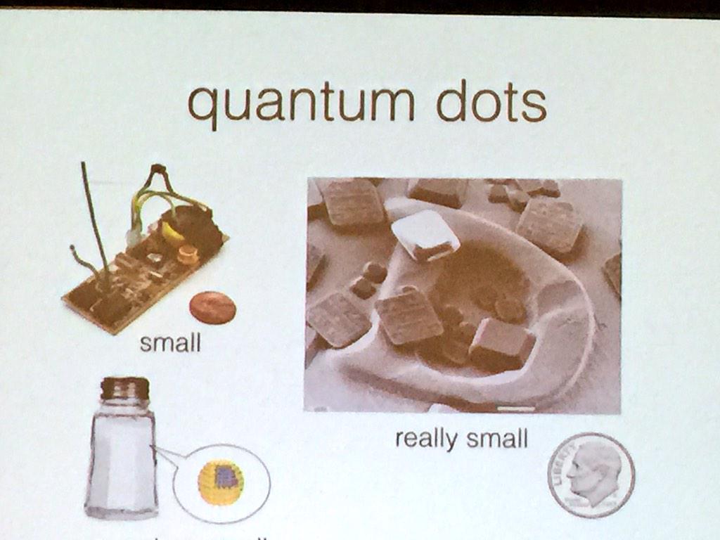 dodrummond's tweet photo. Fascinating discussion of #MeshNetworks, #QuantumDots, #DustCloud &amp; #Blockchain by @HarnessDickey's @GregStobbs http://t.co/I8VADpYSX9
