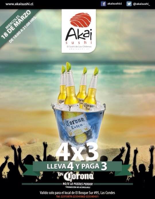 AKAISUSHI_'s tweet photo. Mañana ven a darte tu merecido relax a AKAI(av el  bosque sur #95)terrazafumadores,coronas/deephouse y el mejor sushi http://t.co/IByZNZ2hPr