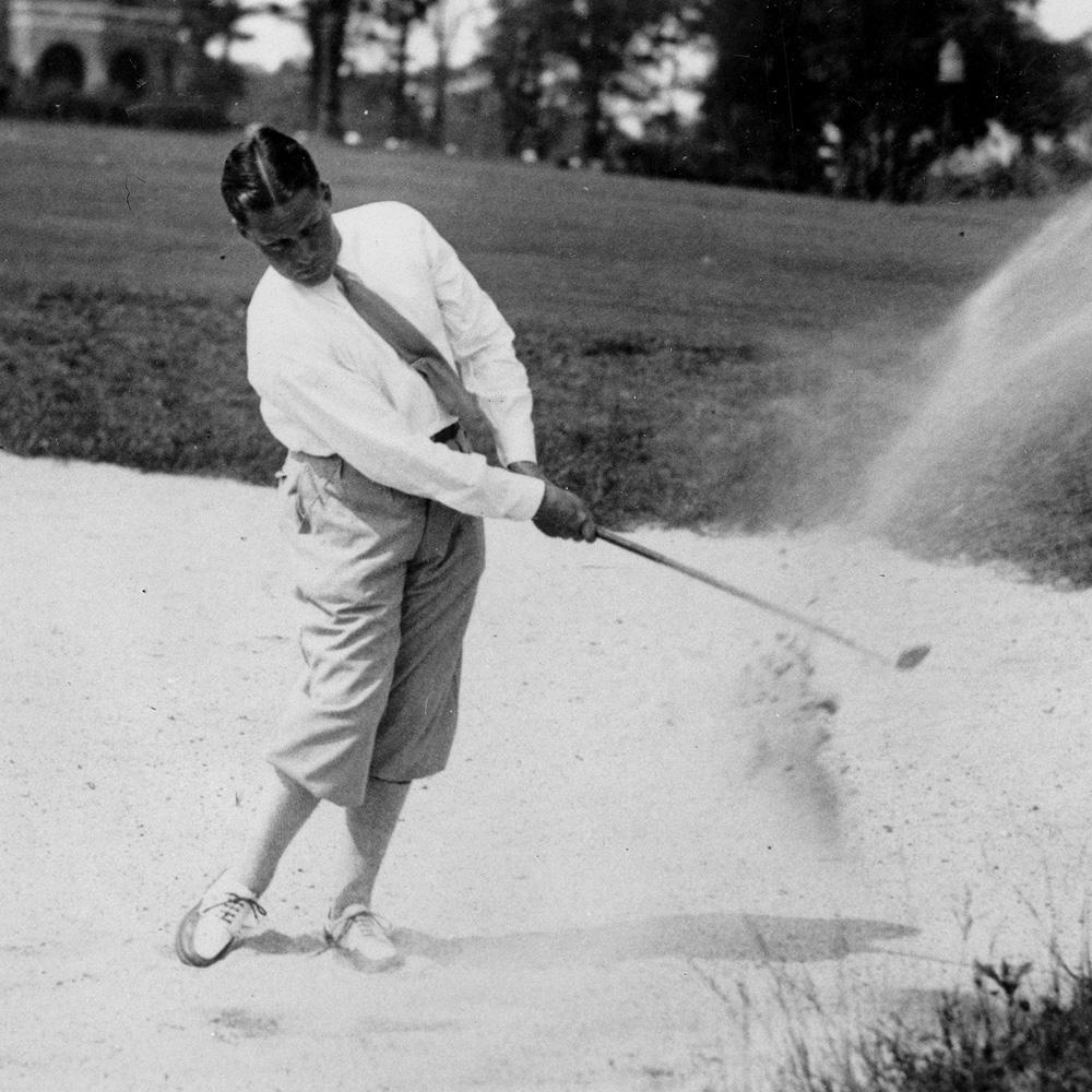 GolfDigest's tweet photo. "The secret of golf is to turn three shots into two." Happy Birthday to the legendary Bobby Jones. http://t.co/1rD7eD4QW9
