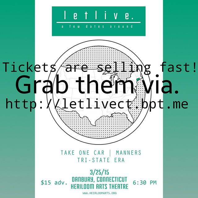heirloomtheatre's tweet photo. ONLY 8 DAYS AWAY! @thisisletlive comes to DANBURY, CT w/ @takeonecar @MannersCT #TriStateEra ~ http://t.co/7IQ69QGa0E http://t.co/mpQhjRVwFz