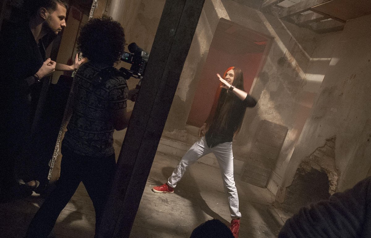 DavePBrown's tweet photo. I'm making a music video with a proper team. This is frickin' weird. http://t.co/ZN8FVkuWPI