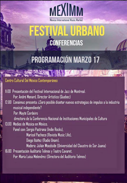 indierocks's tweet photo. Hoy estaremos en #MexiMM a la 1:00 pm conferencia sobre Medios de Música en México. ¡No te lo pierdas! http://t.co/rApt4nhmeU