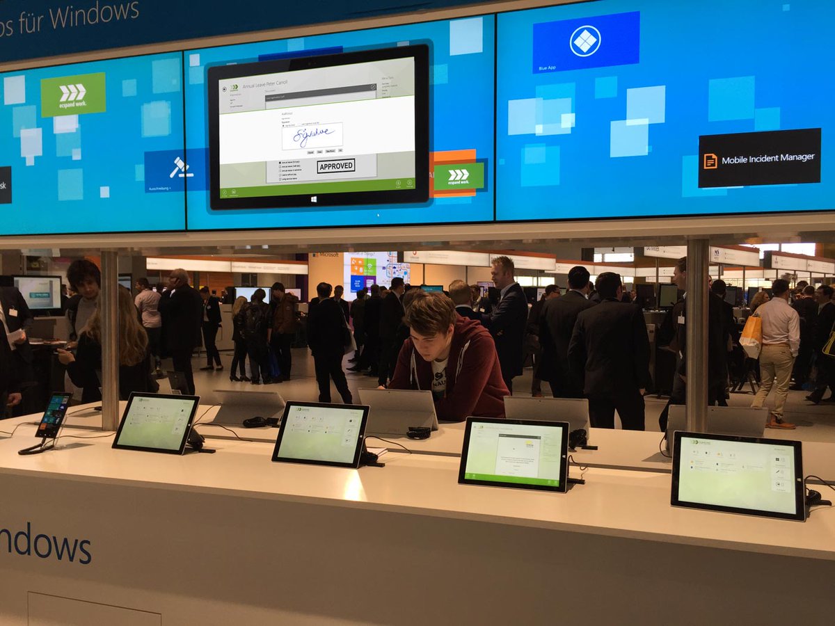 ecspand's tweet photo. ecspand work live am Microsoft Stand auf der CeBIT als Beispiel für Windows8 Business Applikationen. http://t.co/P6ytNDjKHV