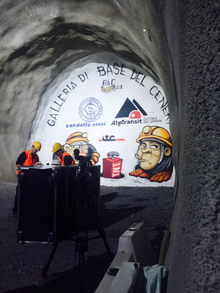 altra tappa importante: cade il primo diaframma della galleria di base del ceneri