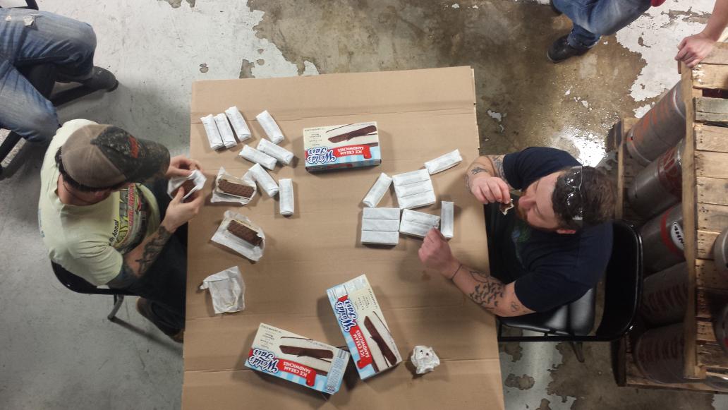 AndyBurgio's tweet photo. Who can eat the most ice cream Sandwiches?   #eatingchallenge http://t.co/oyar1K83Hi