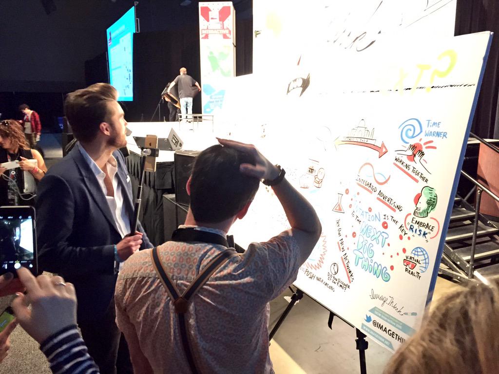 MrAJennings's tweet photo. .@petecashmore and his @imagethink at #sxsw #ketchumsxsw using @AppMeerkat and a selfie stick to show his followers http://t.co/Ah7rkfw24b