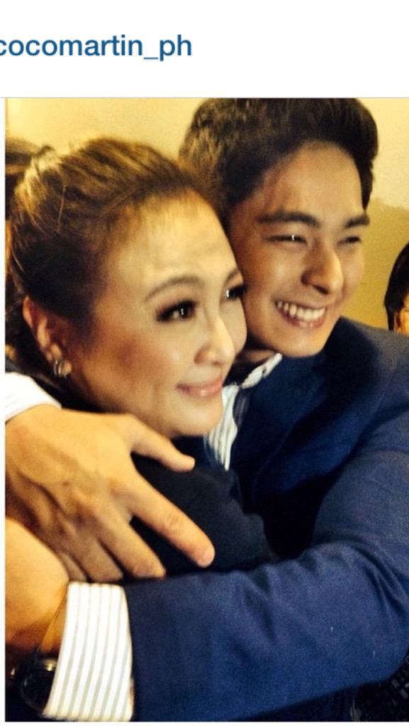 prrot's tweet photo. Finally nagkita din kayo favorite actor ni mega @sharon_cuneta12 @onecocomartin so sweet ng friend mo @kc_concepcion http://t.co/dmBCMHxt1f