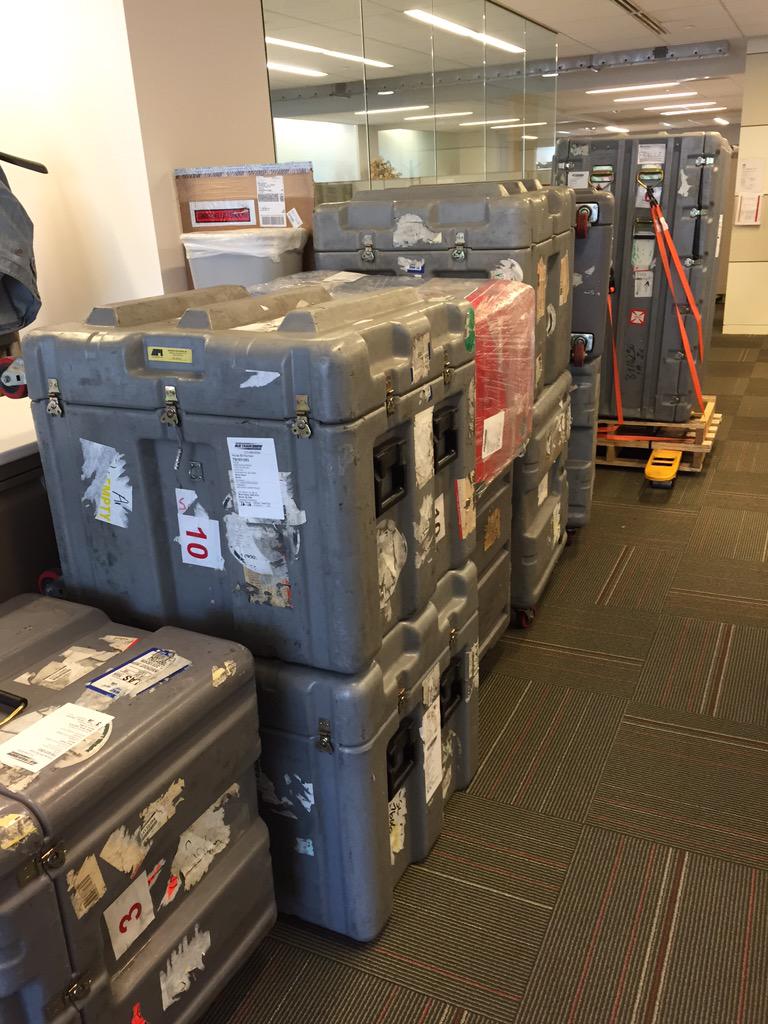 AP_ENPS's tweet photo. All packed up and ready to ship to @NABShow. Are you coming to Vegas? Stop by our booth at SL7606 #ENPSing http://t.co/qbRBcjKZmb