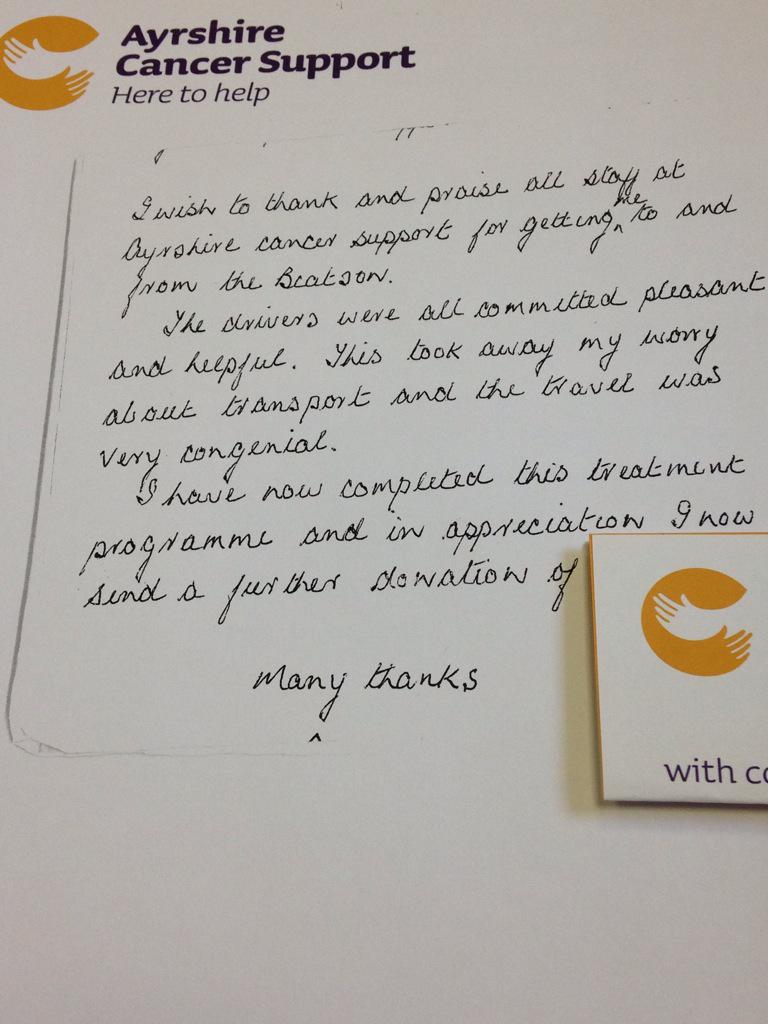 Ayrshire Cancer Support tweet media