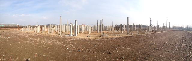 jon_cumberlidge's tweet photo. Just a fraction of some 9000 piles. Installed on a huge new distribution centre for NEXT in Doncaster #approveddesign http://t.co/MiK1svph5E