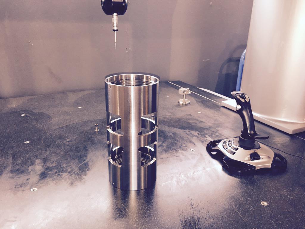 Fantastic example of an Oil &amp; Gas industry component in final inspection <a href="/Omnitool_Ltd/">Omnitool</a>  #OilfieldTechnology
