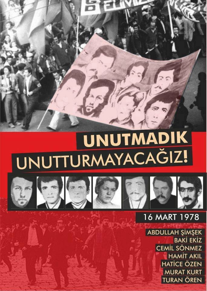 Biz ki gürleyen birer volkanız
Beyazıt patlayan krater... 
#16Mart1978 #BeyazıtKatliamı