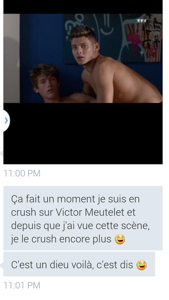 Hontedecrush's tweet photo. @VictorMeutelet a une admiratrice secrète 😂😂 http://t.co/sHakOivJBt