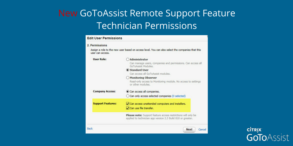 GoToAssist's tweet photo. Learn how to set up the new Technician Permissions feature on #gotoassist Remote Support. http://t.co/VWUCAGIBlu http://t.co/0SRQZwuVSR
