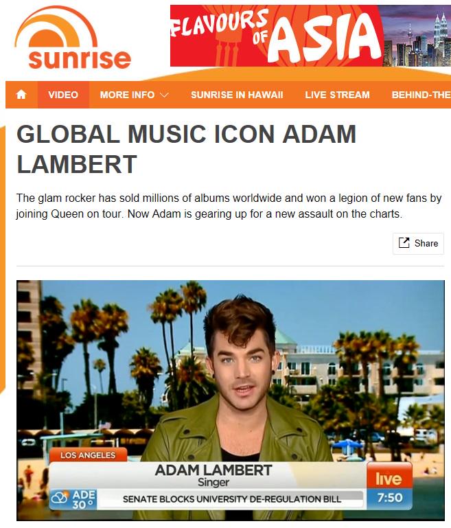 Yep #GlobalMusicIcon is what @adamlambert is!! So excited #theoriginalhigh is only 'a few weeks' away!!! lv Rosie xxx