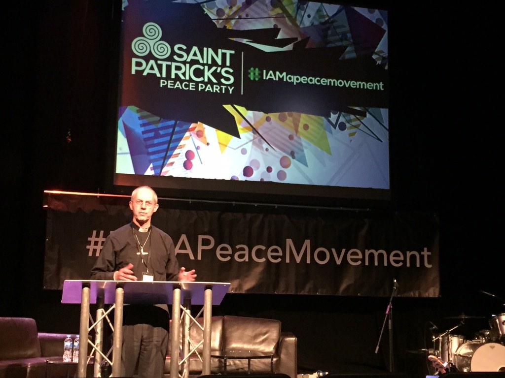 Nichola Mallon (@nicholamallon) on Twitter photo Archbishop of Canterbury <a href="/JustinWelby/">Follow @OfficeofABC</a> challenges us 2 think about reconciliation identity & prayer #IAMapeacemovement Archbishop of Canterbury <a href="/JustinWelby/">Follow @OfficeofABC</a> challenges us 2 think about reconciliation identity & prayer #IAMapeacemovement