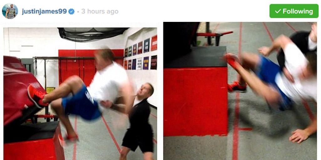 BGabe10's tweet image. &quot;@nfl: .@JJWatt 6&apos;5&quot; 289.
box jump 5&apos;1&quot;. at.nfl.com/ZBDphr7 http://t.co/NAfLtHUvVD&quot;
Damn close. @X_Performance #ExplosivePerformance