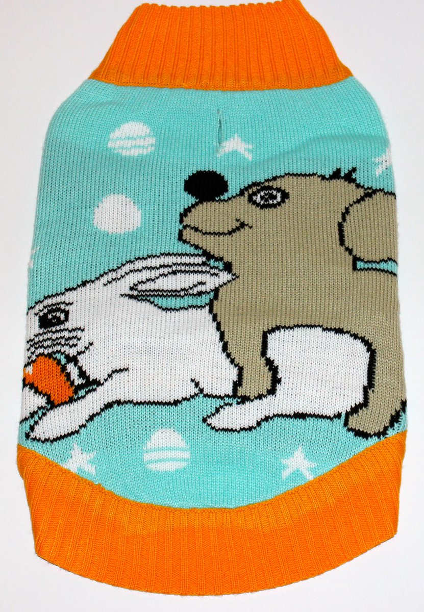 Nothing says #Easter like a dog humping the Easter bunny dog sweater..  funkytails.com/products/dog-e… #dogs #dogsoftwitter