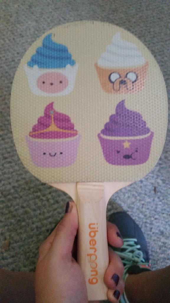 courtneyhaze's tweet photo. I am in LOVE with my custom #uberpong! Thank you so much @uberpong &amp; @TOMS!!  #UberpongvsTOMS #AdventureTime 😙 http://t.co/VEZcT6vRgD