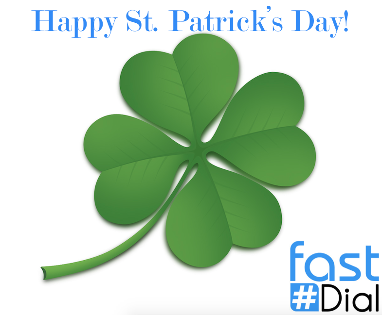 FastDialCanada's tweet photo. You don't need a lucky 4 leaf clover. You need a #FastDial 4 digit phone number. Get more calls today. #StPatricksDay http://t.co/l7gb3E677u