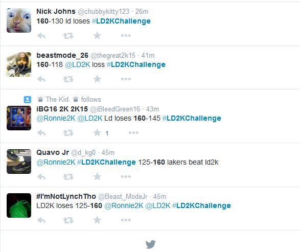 Ronnie2K's tweet photo. No successful calls on 160-121 Final for #LD2KChallenge. Cut off was 4Q (30 minutes ago) http://t.co/uxaUIYEYAH