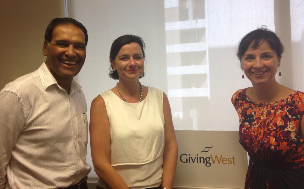 AEMGartmann's tweet photo. Great to talk #philanthropy &amp; #giving in #WA today with @GivingWest  Driving change for WA #communities! http://t.co/616SvBHOCS